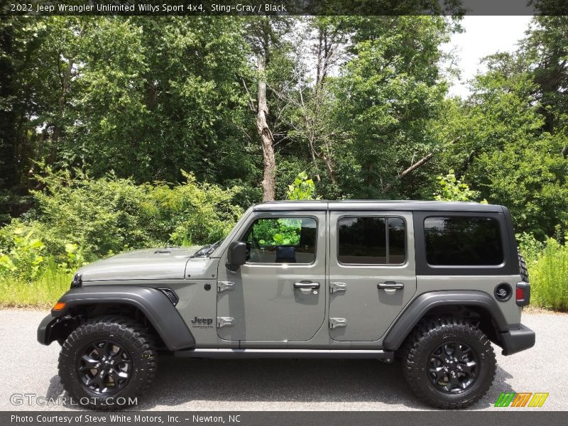 Sting-Gray / Black 2022 Jeep Wrangler Unlimited Willys Sport 4x4
