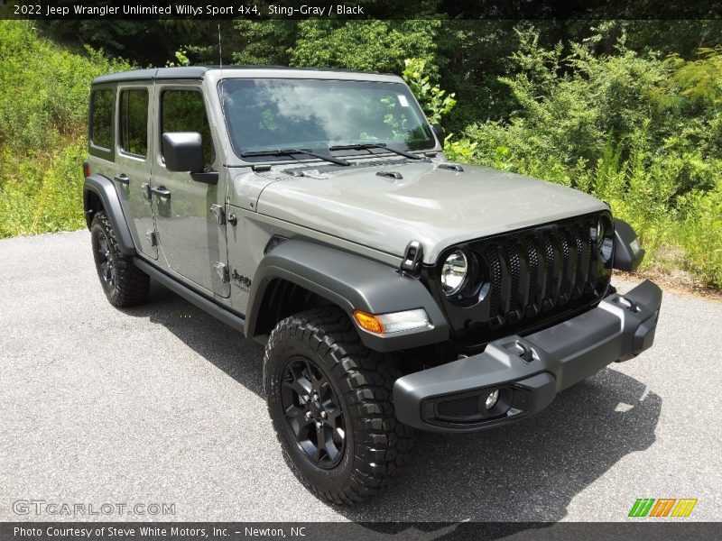Sting-Gray / Black 2022 Jeep Wrangler Unlimited Willys Sport 4x4