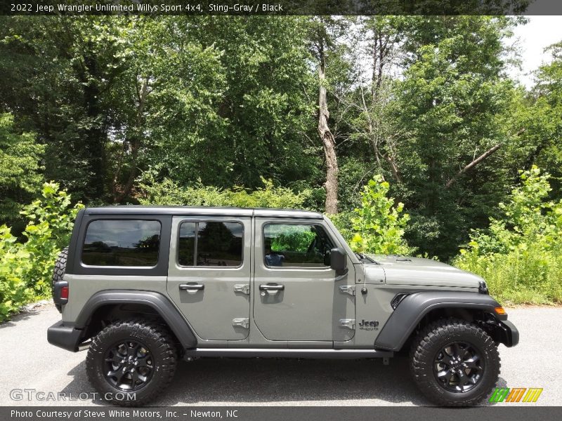 Sting-Gray / Black 2022 Jeep Wrangler Unlimited Willys Sport 4x4