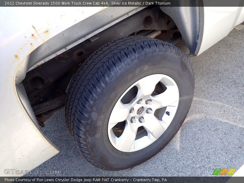 Silver Ice Metallic / Dark Titanium 2012 Chevrolet Silverado 1500 Work Truck Crew Cab 4x4