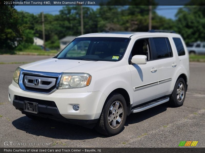 White Diamond Pearl / Black 2011 Honda Pilot Touring 4WD