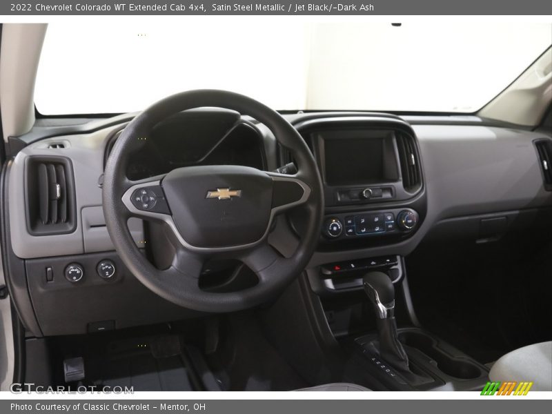 Satin Steel Metallic / Jet Black/­Dark Ash 2022 Chevrolet Colorado WT Extended Cab 4x4