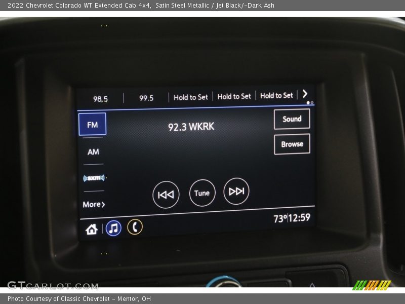 Satin Steel Metallic / Jet Black/­Dark Ash 2022 Chevrolet Colorado WT Extended Cab 4x4