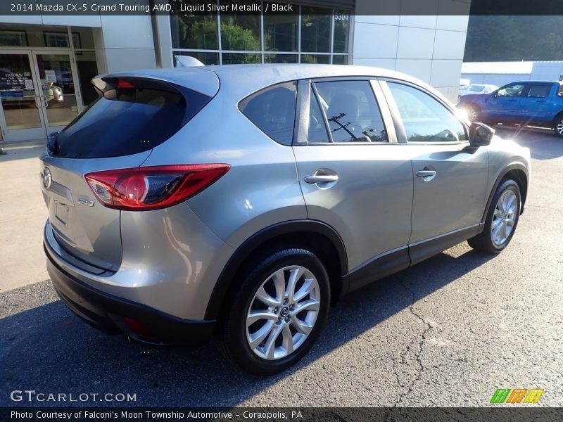 Liquid Silver Metallic / Black 2014 Mazda CX-5 Grand Touring AWD
