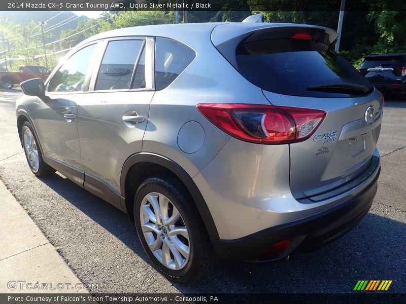 Liquid Silver Metallic / Black 2014 Mazda CX-5 Grand Touring AWD