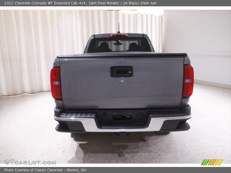 Satin Steel Metallic / Jet Black/­Dark Ash 2022 Chevrolet Colorado WT Extended Cab 4x4