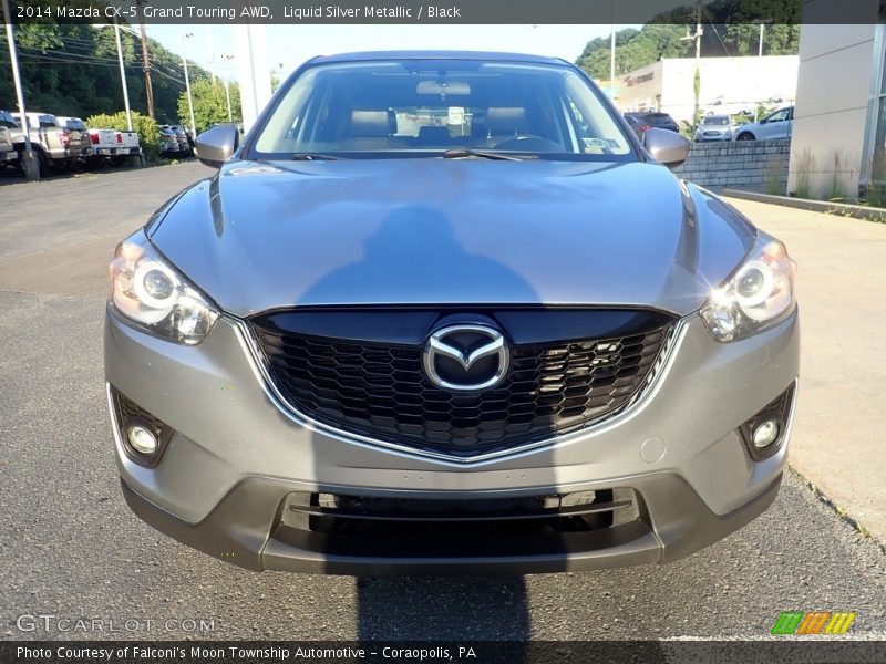 Liquid Silver Metallic / Black 2014 Mazda CX-5 Grand Touring AWD