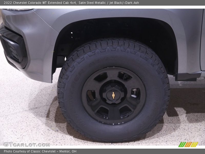 Satin Steel Metallic / Jet Black/­Dark Ash 2022 Chevrolet Colorado WT Extended Cab 4x4