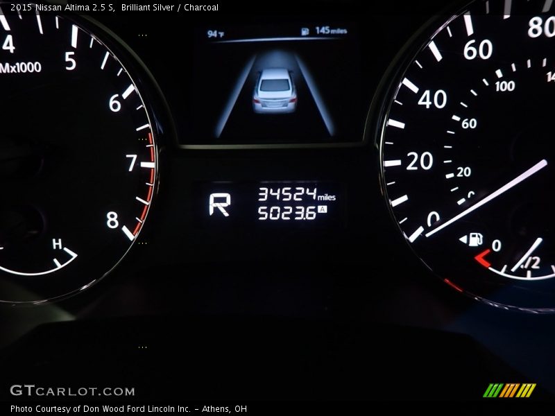 Brilliant Silver / Charcoal 2015 Nissan Altima 2.5 S