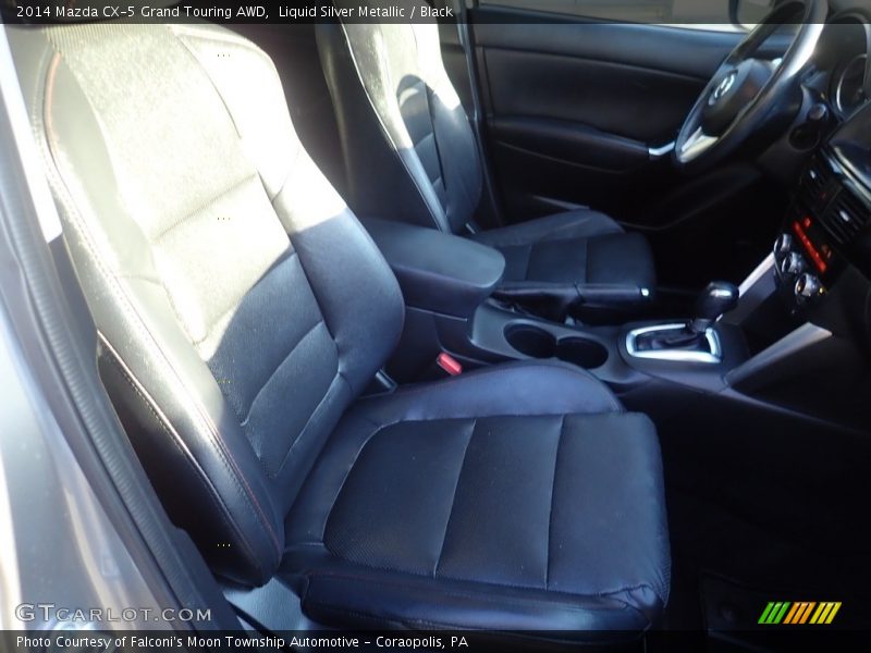 Liquid Silver Metallic / Black 2014 Mazda CX-5 Grand Touring AWD