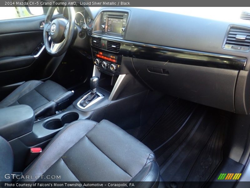 Liquid Silver Metallic / Black 2014 Mazda CX-5 Grand Touring AWD