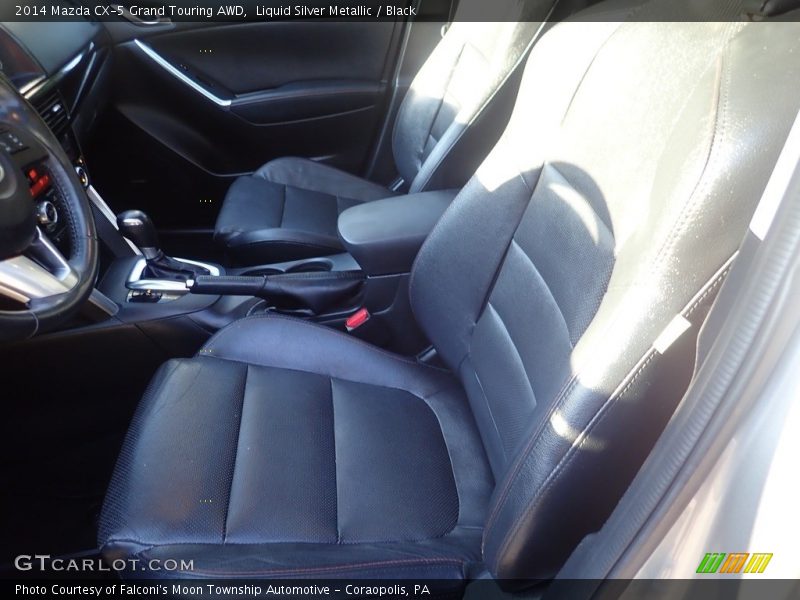 Liquid Silver Metallic / Black 2014 Mazda CX-5 Grand Touring AWD