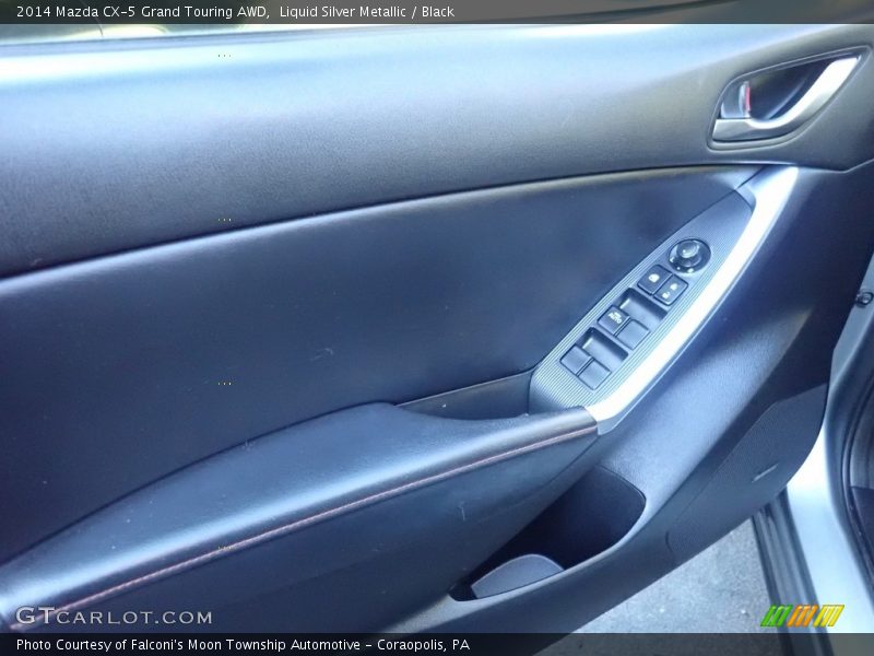 Liquid Silver Metallic / Black 2014 Mazda CX-5 Grand Touring AWD