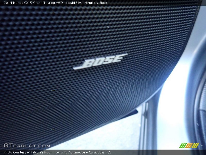 Liquid Silver Metallic / Black 2014 Mazda CX-5 Grand Touring AWD
