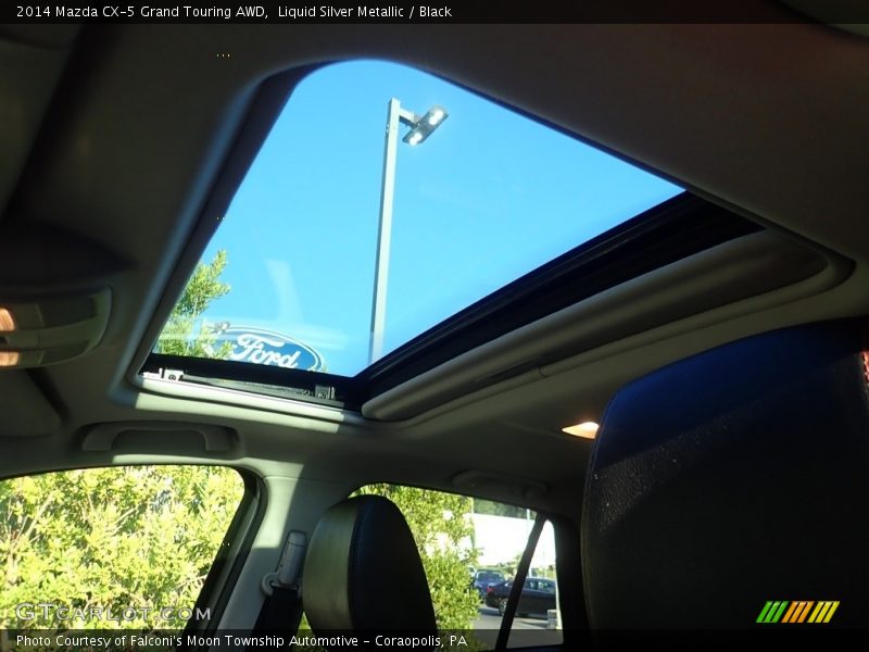 Liquid Silver Metallic / Black 2014 Mazda CX-5 Grand Touring AWD