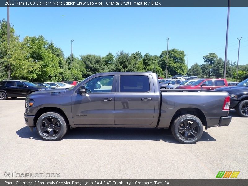 Granite Crystal Metallic / Black 2022 Ram 1500 Big Horn Night Edition Crew Cab 4x4