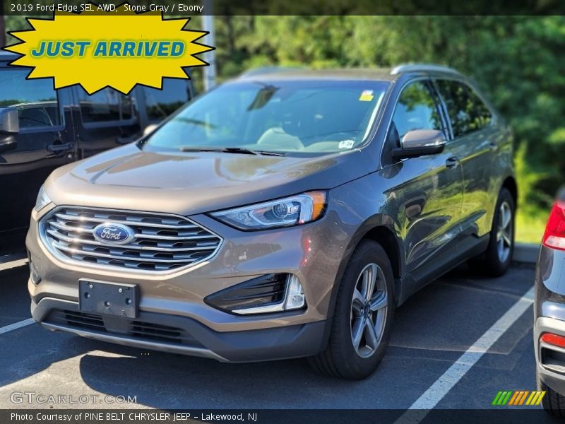 Stone Gray / Ebony 2019 Ford Edge SEL AWD