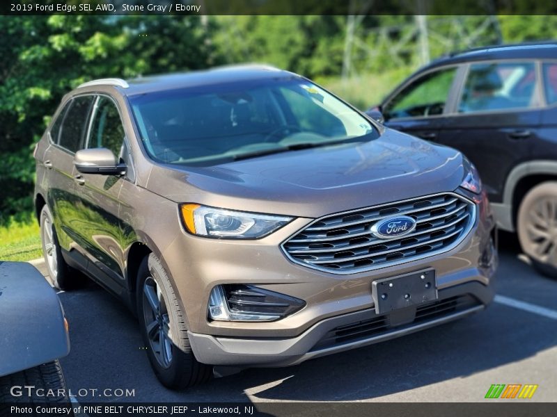 Stone Gray / Ebony 2019 Ford Edge SEL AWD