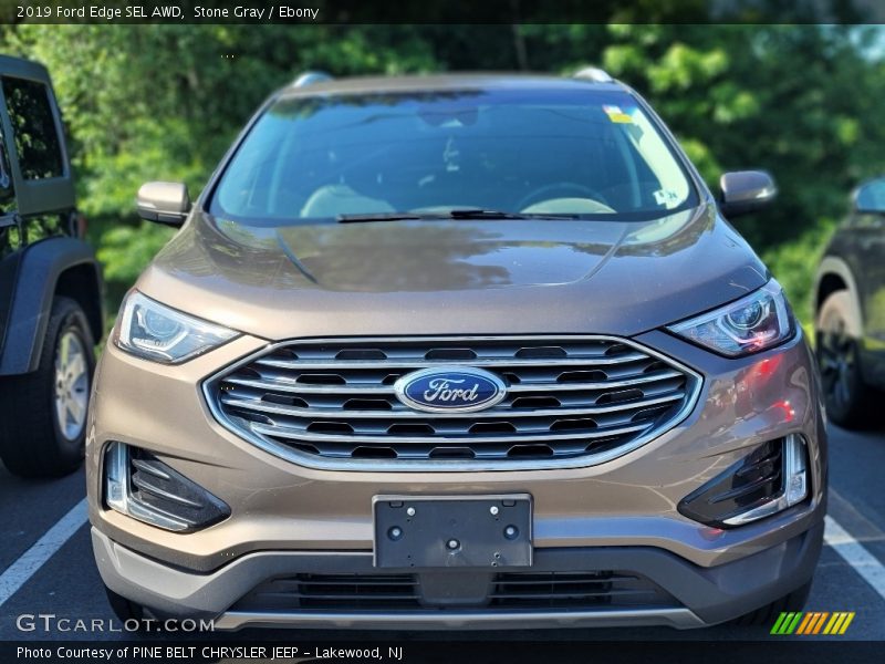 Stone Gray / Ebony 2019 Ford Edge SEL AWD