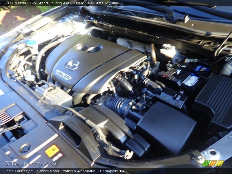 Liquid Silver Metallic / Black 2014 Mazda CX-5 Grand Touring AWD