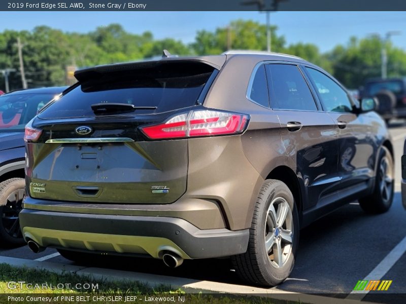 Stone Gray / Ebony 2019 Ford Edge SEL AWD