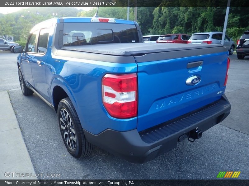 Velocity Blue / Desert Brown 2022 Ford Maverick Lariat AWD