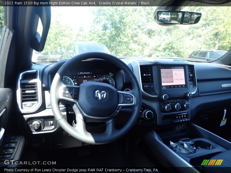 Granite Crystal Metallic / Black 2022 Ram 1500 Big Horn Night Edition Crew Cab 4x4