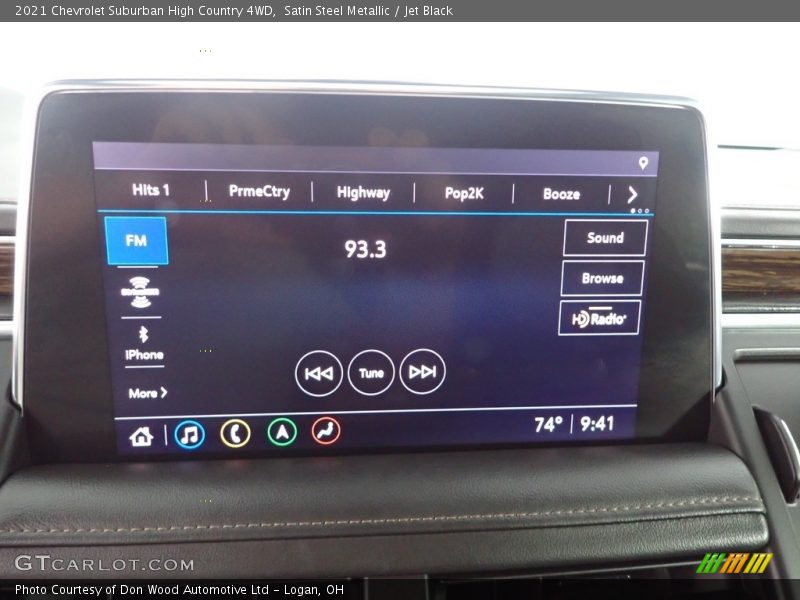 Satin Steel Metallic / Jet Black 2021 Chevrolet Suburban High Country 4WD