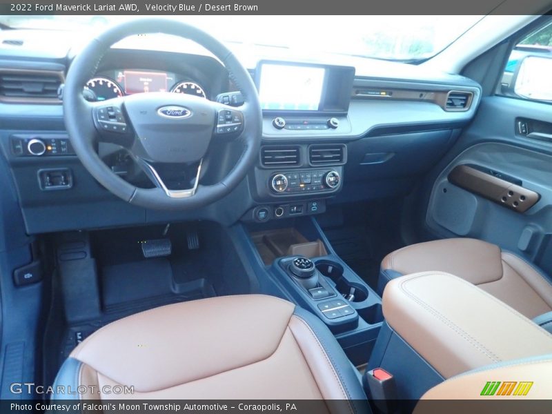  2022 Maverick Lariat AWD Desert Brown Interior