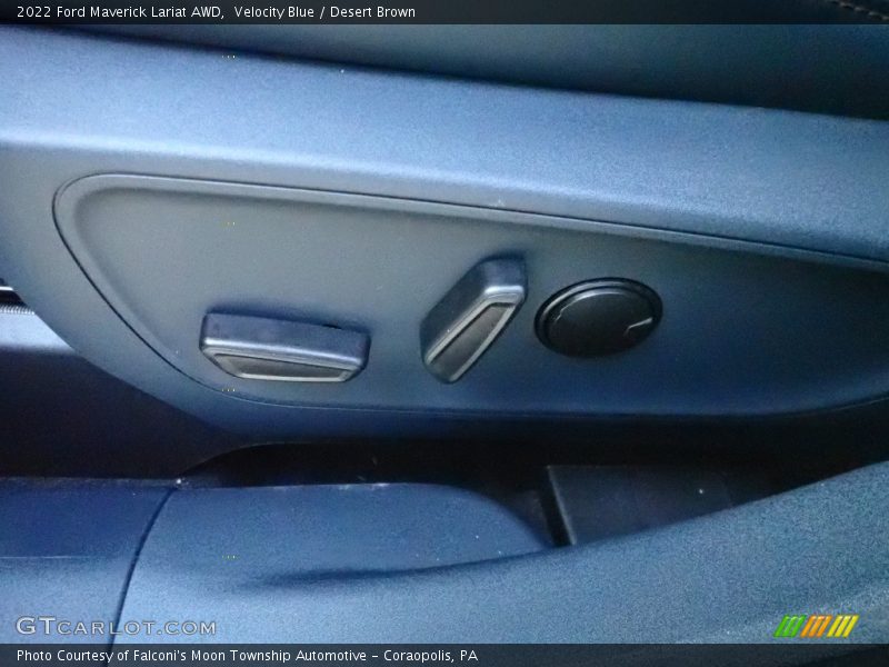 Velocity Blue / Desert Brown 2022 Ford Maverick Lariat AWD