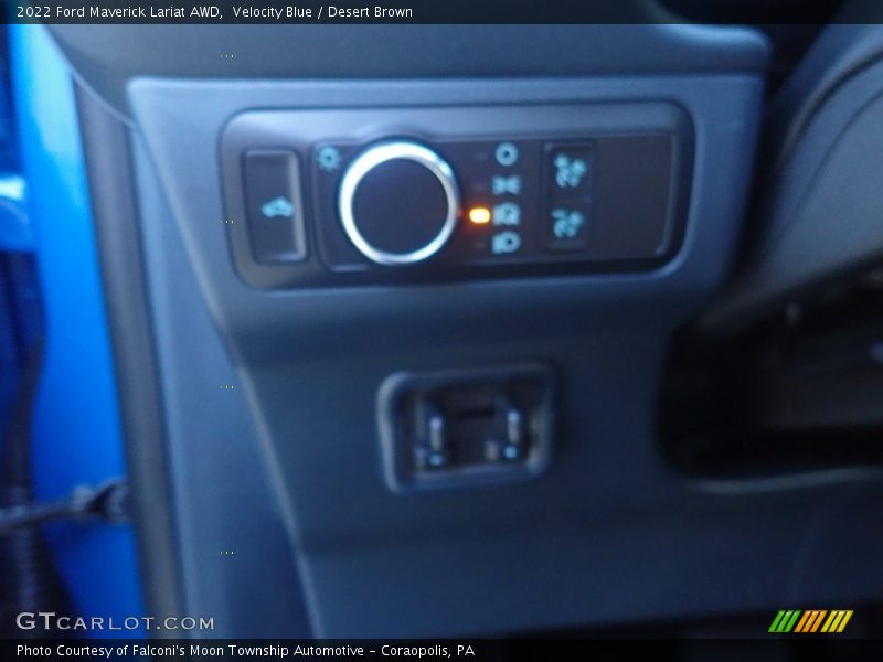 Velocity Blue / Desert Brown 2022 Ford Maverick Lariat AWD