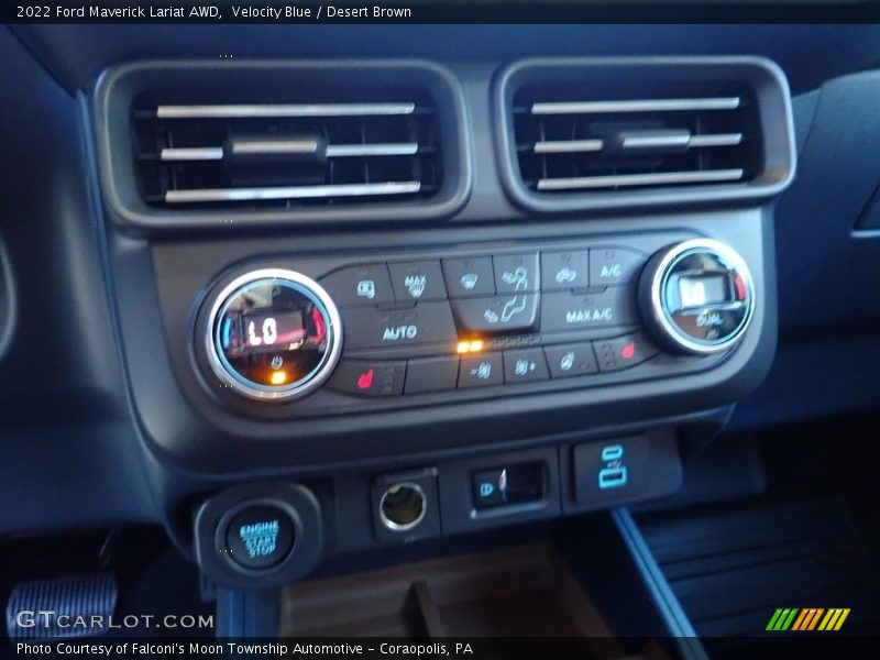 Velocity Blue / Desert Brown 2022 Ford Maverick Lariat AWD