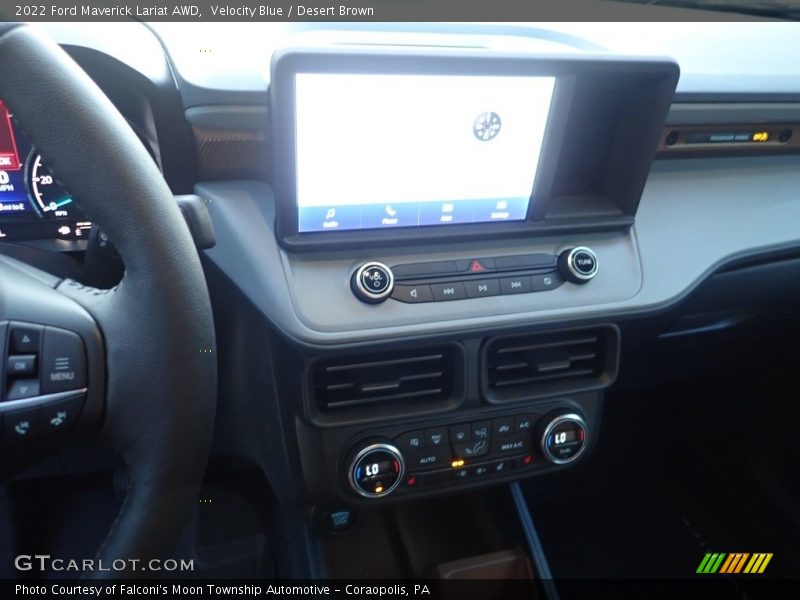 Velocity Blue / Desert Brown 2022 Ford Maverick Lariat AWD