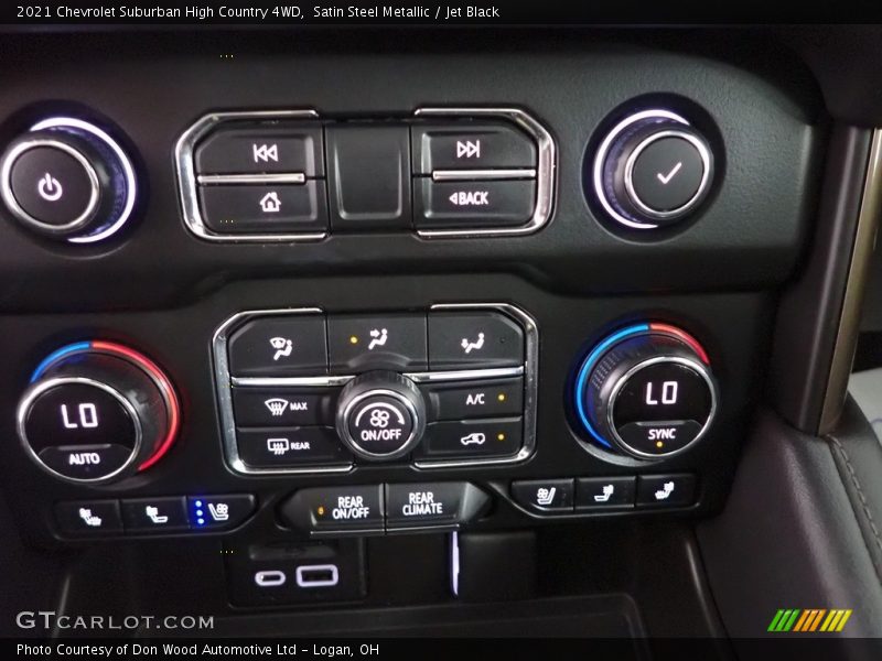 Controls of 2021 Suburban High Country 4WD