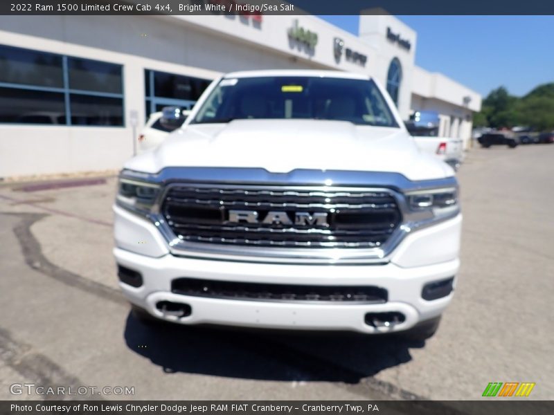 Bright White / Indigo/Sea Salt 2022 Ram 1500 Limited Crew Cab 4x4