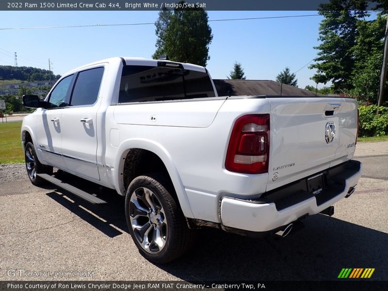 Bright White / Indigo/Sea Salt 2022 Ram 1500 Limited Crew Cab 4x4