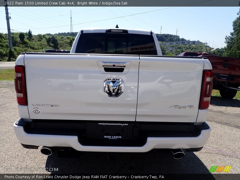 Bright White / Indigo/Sea Salt 2022 Ram 1500 Limited Crew Cab 4x4