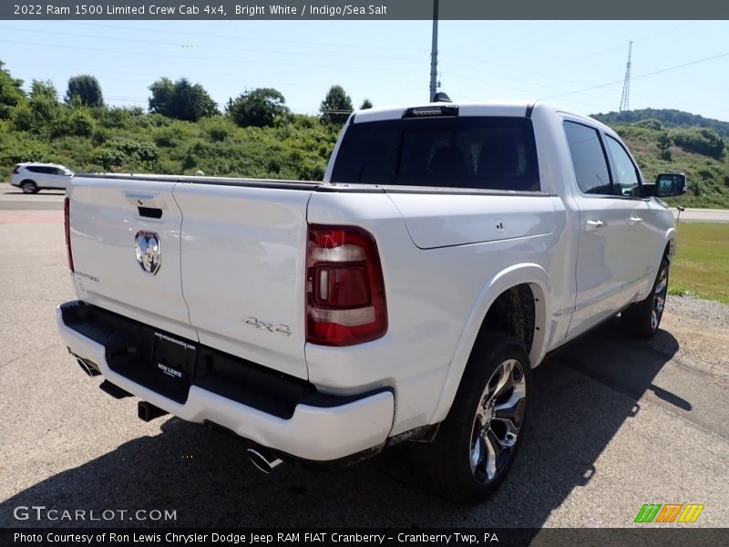 Bright White / Indigo/Sea Salt 2022 Ram 1500 Limited Crew Cab 4x4