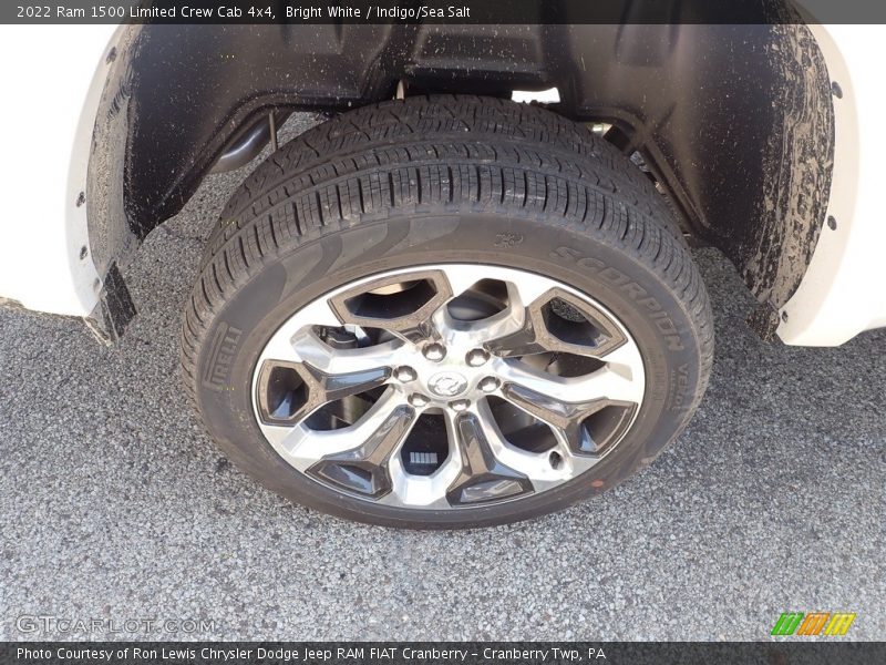 Bright White / Indigo/Sea Salt 2022 Ram 1500 Limited Crew Cab 4x4