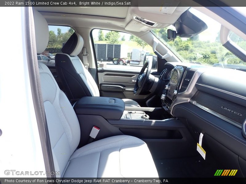 Bright White / Indigo/Sea Salt 2022 Ram 1500 Limited Crew Cab 4x4