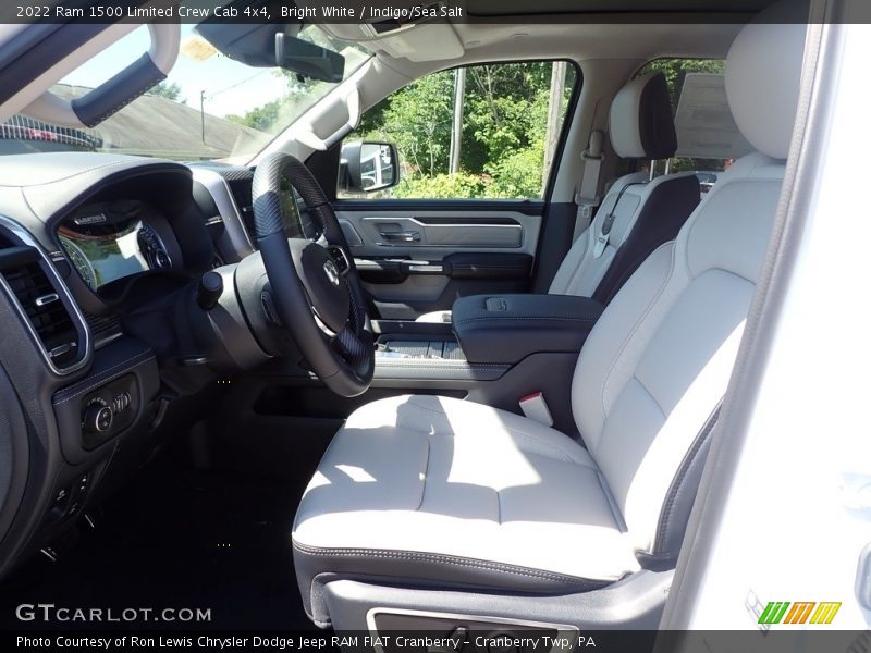 Bright White / Indigo/Sea Salt 2022 Ram 1500 Limited Crew Cab 4x4