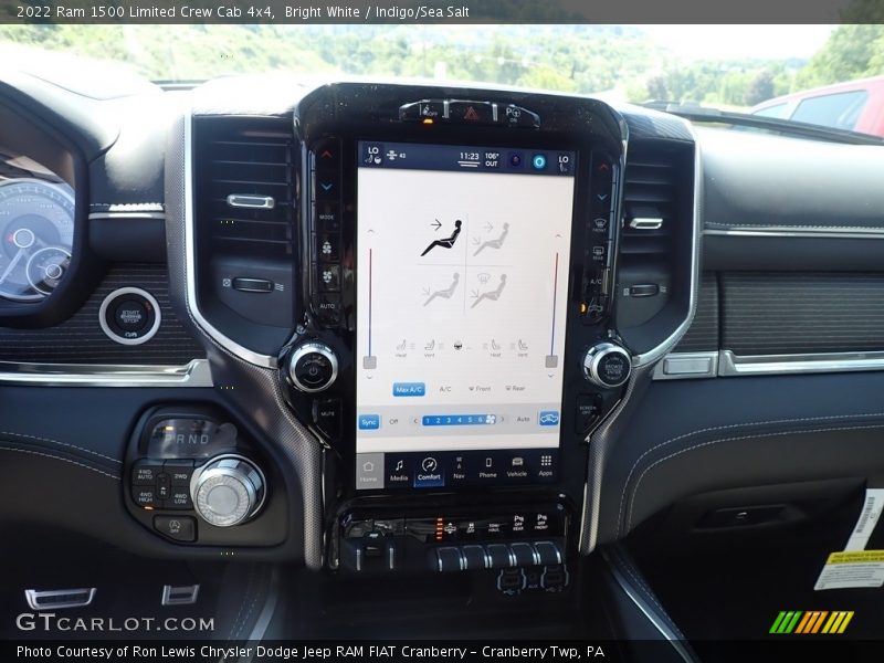 Bright White / Indigo/Sea Salt 2022 Ram 1500 Limited Crew Cab 4x4