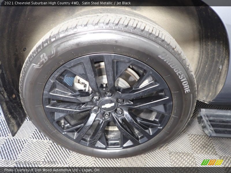 Satin Steel Metallic / Jet Black 2021 Chevrolet Suburban High Country 4WD