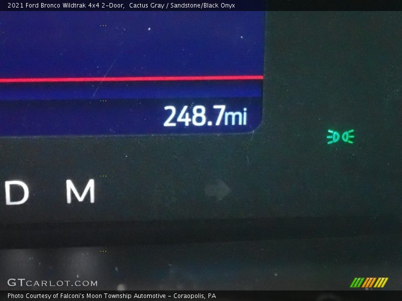 Cactus Gray / Sandstone/Black Onyx 2021 Ford Bronco Wildtrak 4x4 2-Door