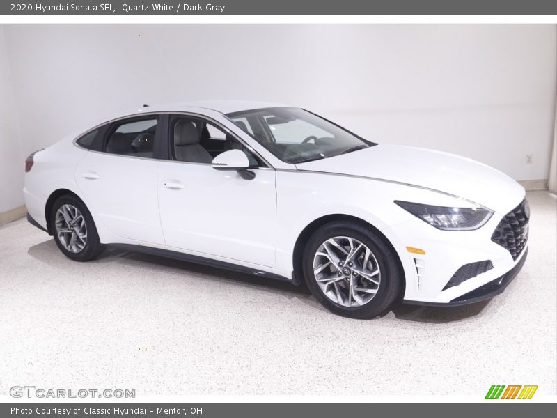 Quartz White / Dark Gray 2020 Hyundai Sonata SEL