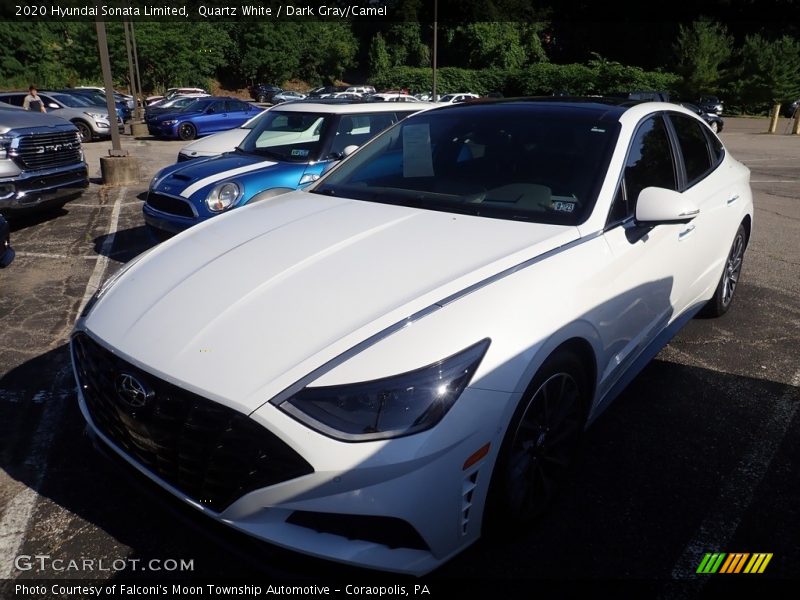 Quartz White / Dark Gray/Camel 2020 Hyundai Sonata Limited