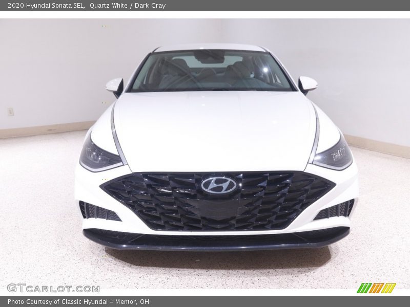 Quartz White / Dark Gray 2020 Hyundai Sonata SEL