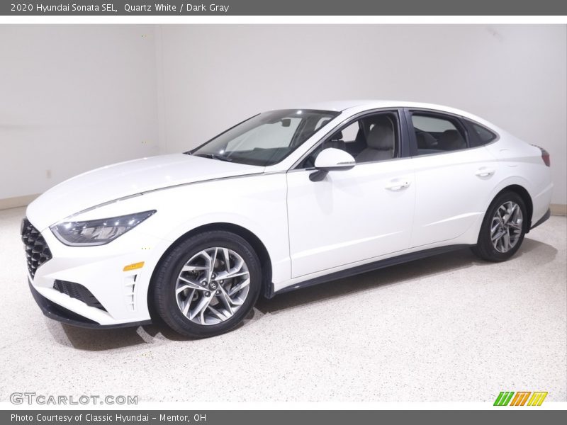 Quartz White / Dark Gray 2020 Hyundai Sonata SEL