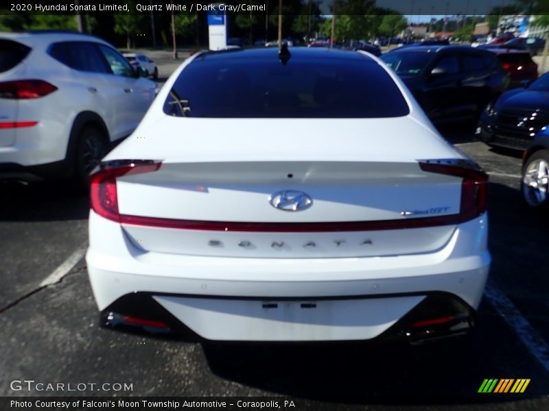 Quartz White / Dark Gray/Camel 2020 Hyundai Sonata Limited