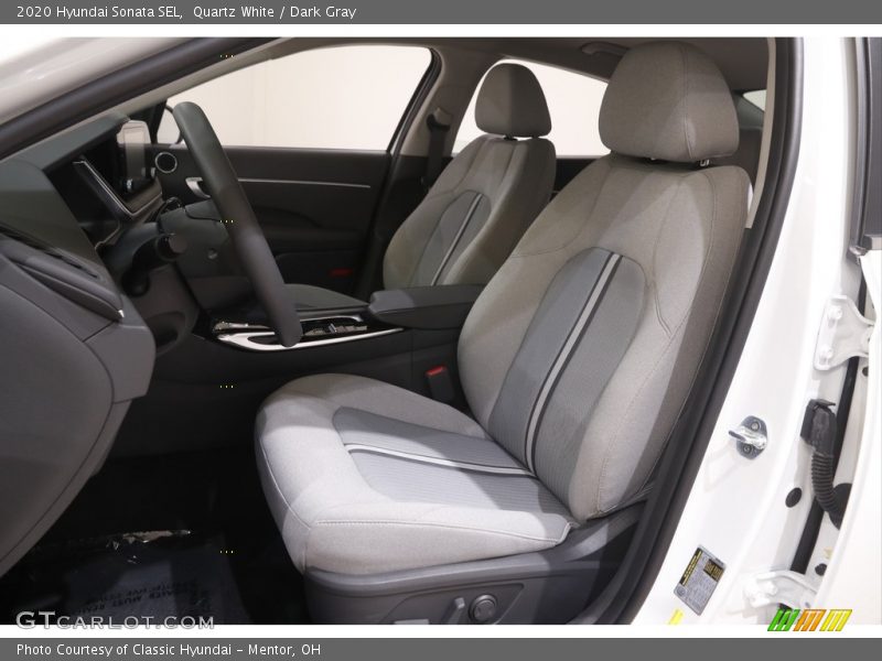 Quartz White / Dark Gray 2020 Hyundai Sonata SEL